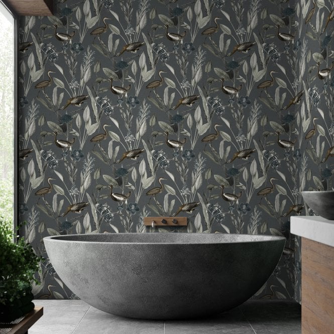 Graham & Brown  Glasshouse Midnight Wallpaper 111718