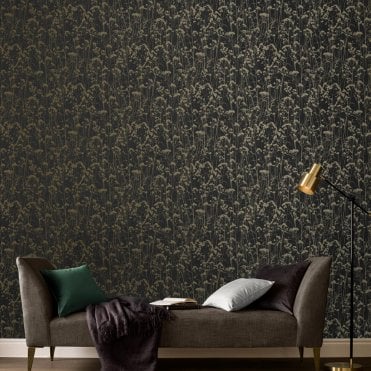 Graham & Brown Graham & Brown Grace Deep Night Wallpaper 105461