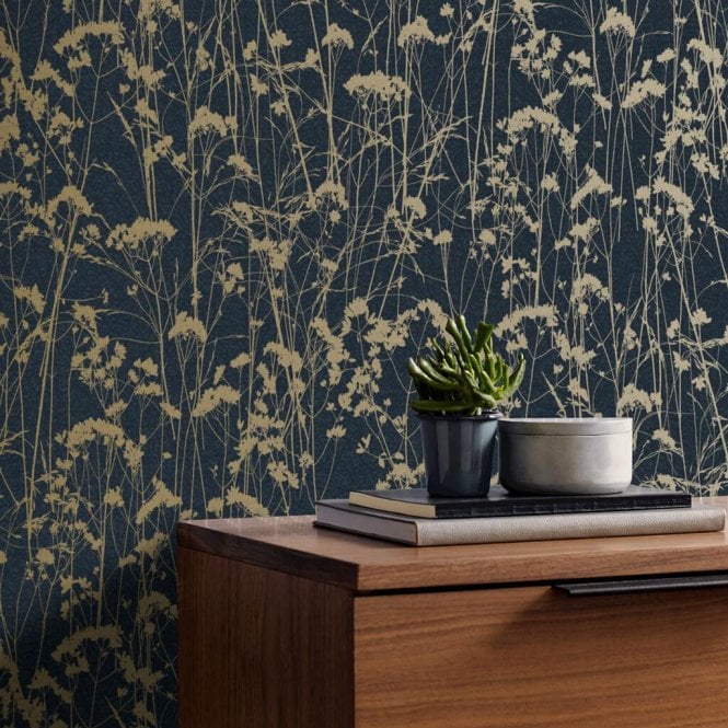 Graham & Brown  Grace Midnight Wallpaper 105460