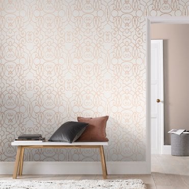 Graham & Brown Graphic Cobalt Wallpaper 105246