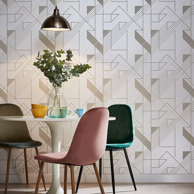 Graham & Brown  Graphic Parchment Wallpaper 105243