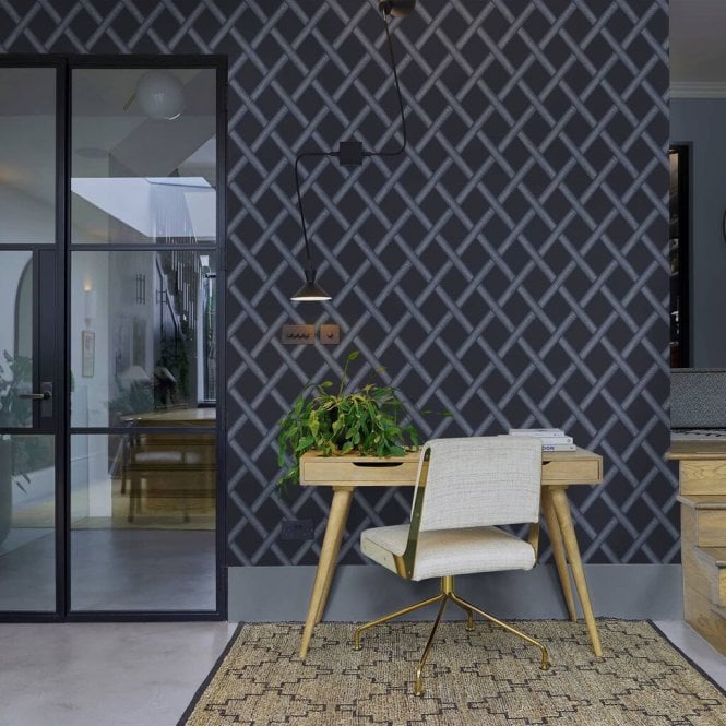 Graham & Brown  Greenskeeper Geo Navy Wallpaper 120632