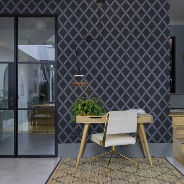 Graham & Brown Greenskeeper Geo Navy Wallpaper 120632