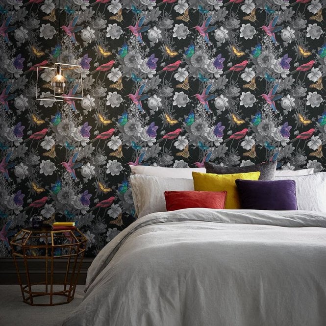 Graham & Brown  Jardin Black Wallpaper 106431