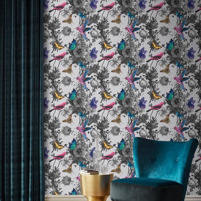 Graham & Brown  Jardin Grey Wallpaper 106430
