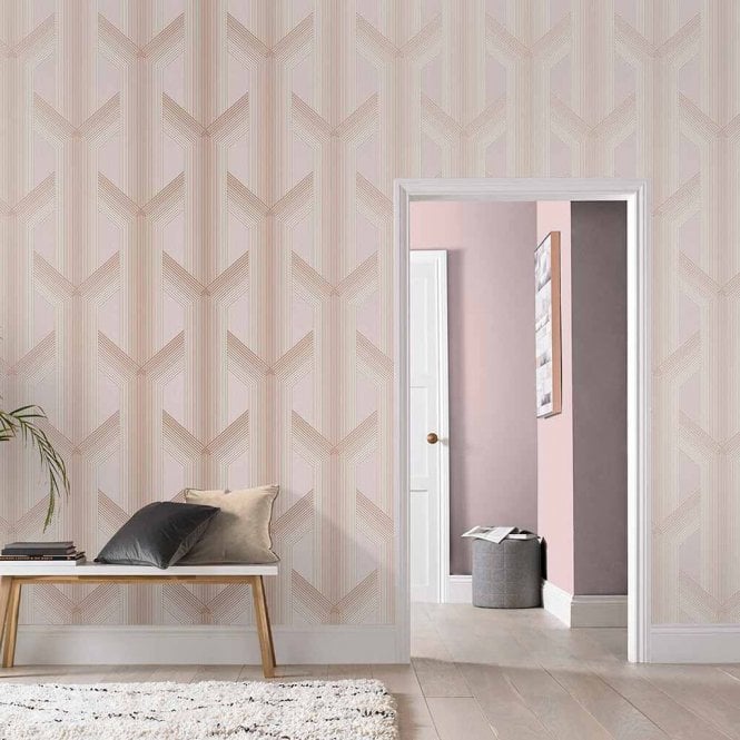Graham & Brown  Lagom Blush Wallpaper 106760
