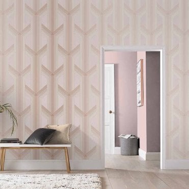 Graham & Brown Lagom Blush Wallpaper 106760