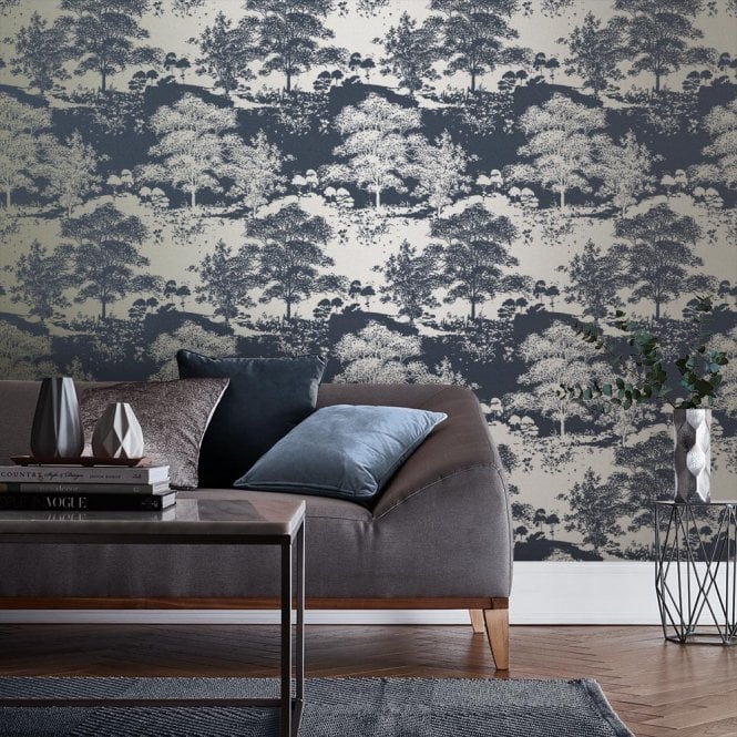 Graham & Brown  Meadow Notte Wallpaper 105230