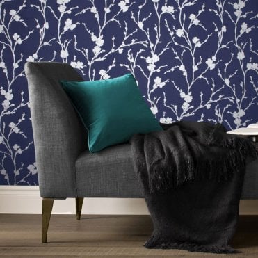 Graham & Brown Meiying Cobalt Wallpaper 103523