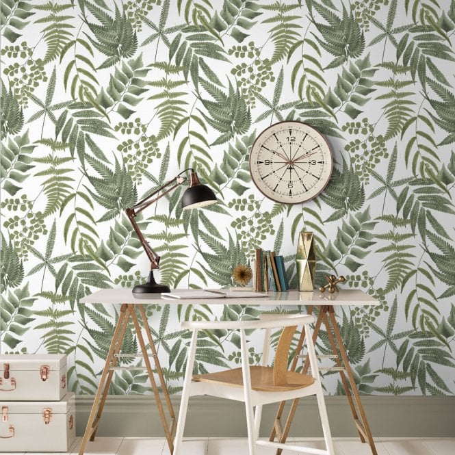 Graham & Brown  Midsummer Fern Lush Wallpaper 107880