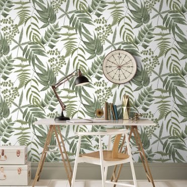 Graham & Brown Midsummer Fern Lush Wallpaper 107880