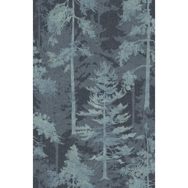 Graham & Brown Norse Forest Navy Wallpaper 121426