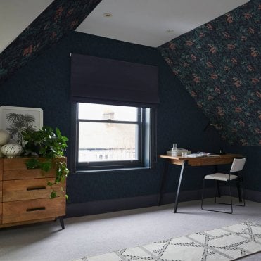 Graham & Brown Organdy Silk Midnight Wallpaper 120616