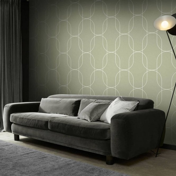 Graham & Brown  Palais Sage Wallpaper 119799
