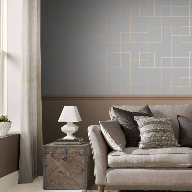Graham & Brown  Primo Grey Wallpaper 119693