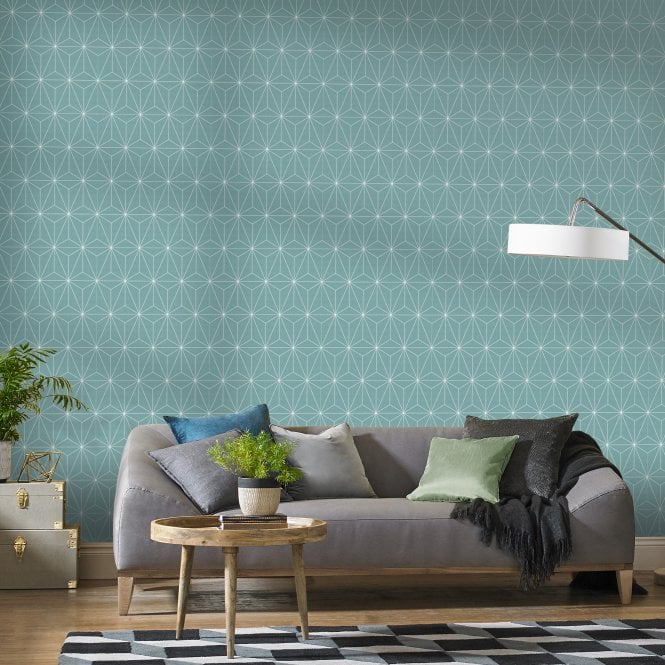 Graham & Brown  Prism Mint Wallpaper 104738