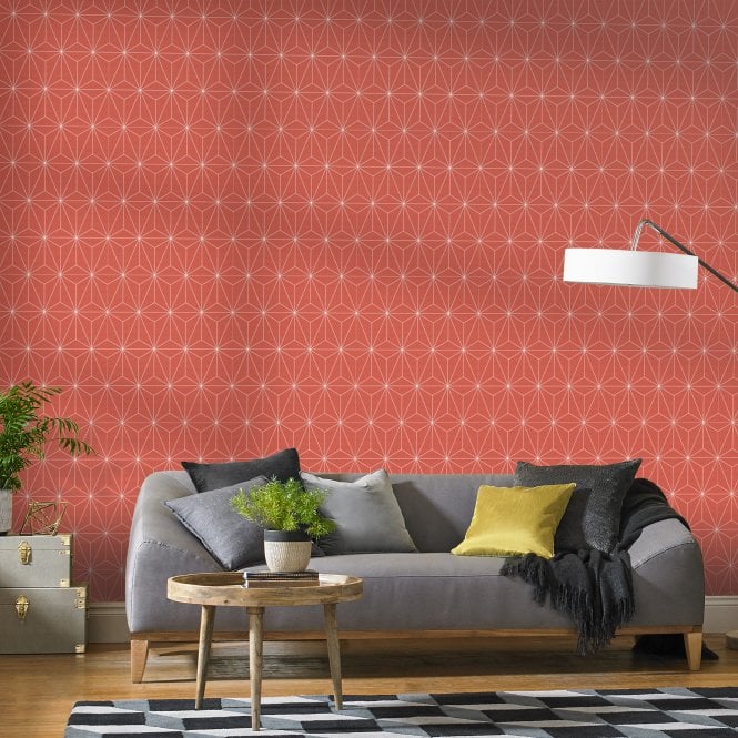 Graham & Brown  Prism Orange Wallpaper 104739