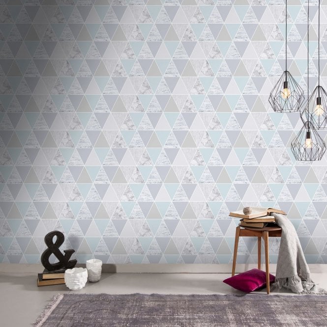 Graham & Brown  Reflections Mint Wallpaper 103291