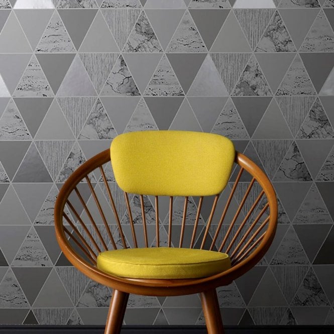 Graham & Brown  Reflections Silver Wallpaper 103292