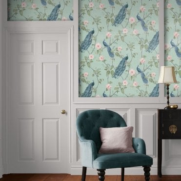 Graham & Brown Resplendence Aqua Wallpaper 107872