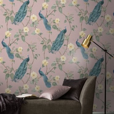 Graham & Brown Resplendence Blush Wallpaper 107873