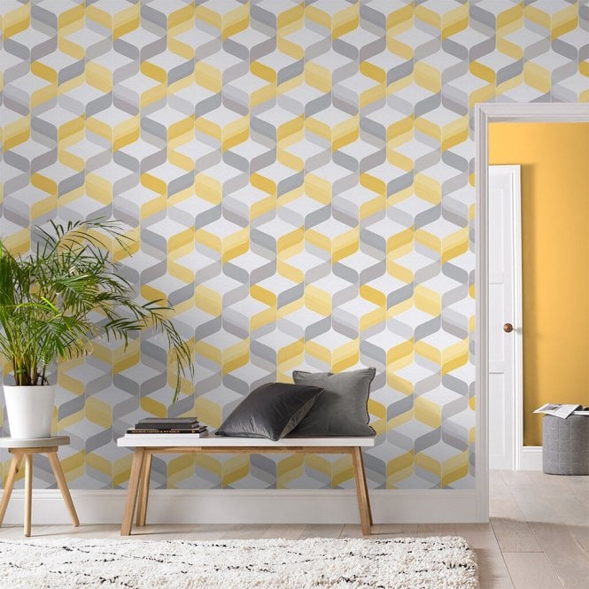 Graham & Brown  Retro Lemon Wallpaper 104817