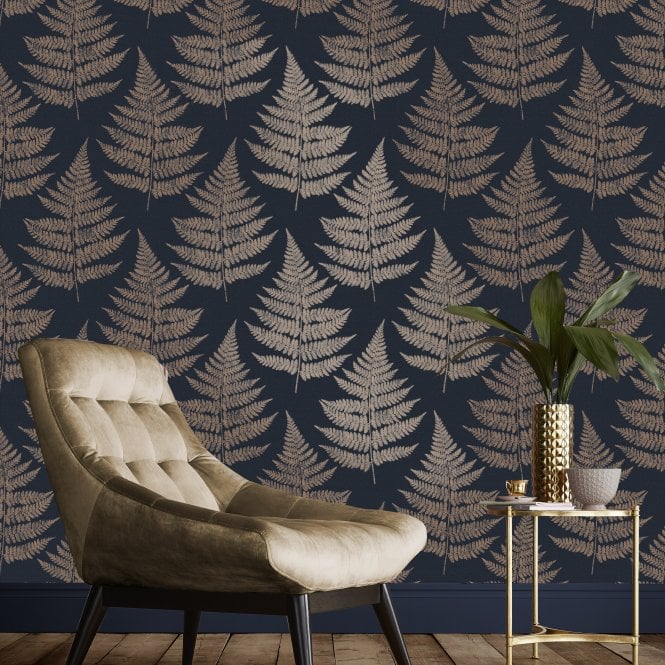 Graham & Brown  Royal Fern Dusk Wallpaper 115072