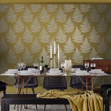 Graham & Brown Royal Fern Summer Wallpaper 115074