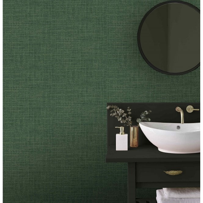 Graham & Brown  Rustic Weft Palm Wallpaper 124097