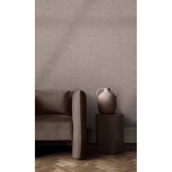 Graham & Brown  Rustic Weft Stone Wallpaper 124100