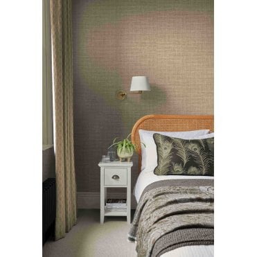 Graham & Brown Rustic Weft Toast Wallpaper 124094