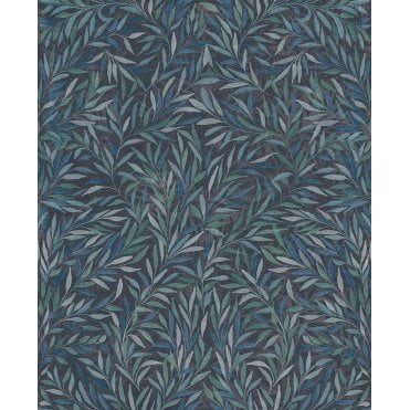 Graham & Brown Salix Leaves Navy Wallpaper  121440