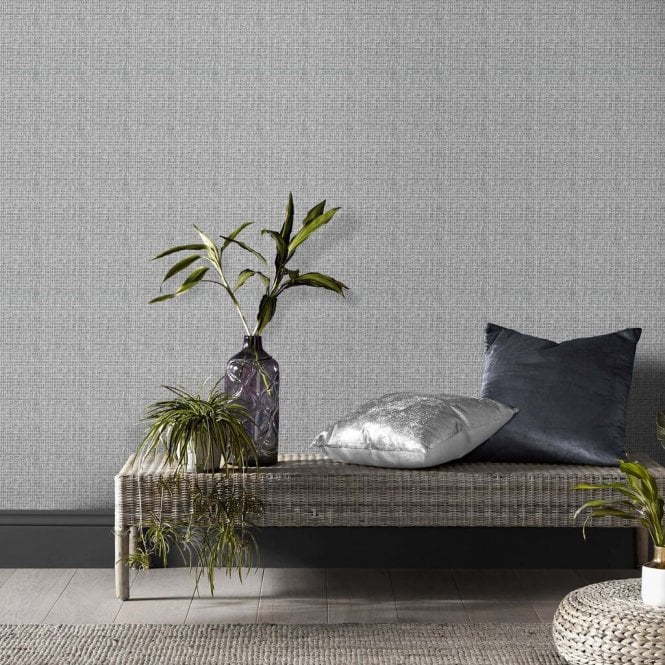 Graham & Brown  Sisal Grey Wallpaper 118043