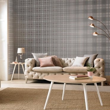 Graham & Brown Tartan Earth Wallpaper 105904