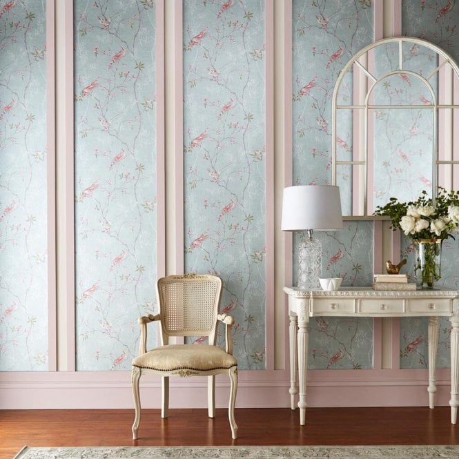 Graham & Brown  Tori Duck Egg Wallpaper 105767
