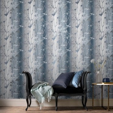 Graham & Brown Wildflower Ink Wallpaper 105896