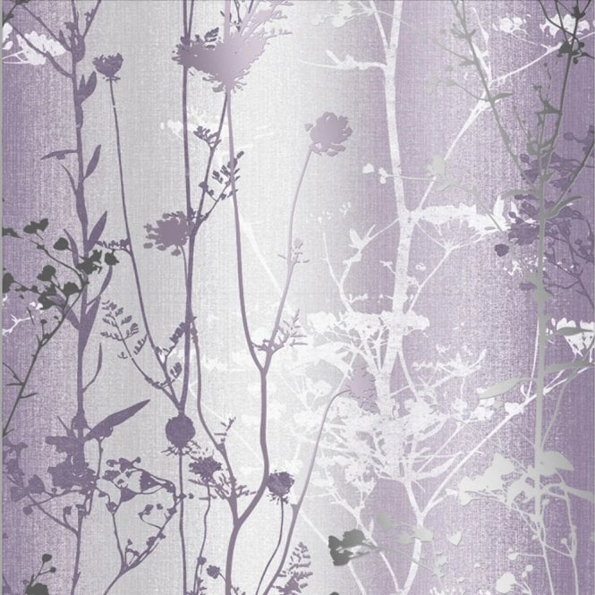 Graham & Brown  Wildflower Plum Wallpaper 105897