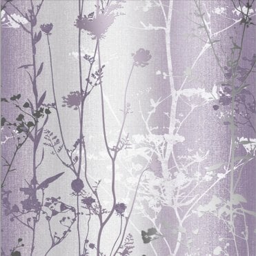 Graham & Brown Wildflower Plum Wallpaper 105897