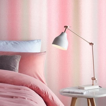 Graham & Brown Wildflower Stripe Coral Wallpaper 105899