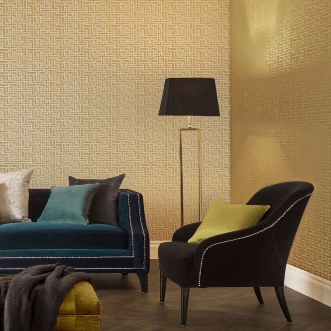 Graham & Brown  Zen Saffron Wallpaper 103515