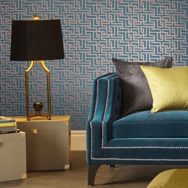 Graham & Brown Zen Teal Wallpaper 103516