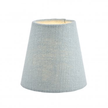 Laura Ashley Bacall Linen Empire Drum Shade Silver 12.5cm/5 inch