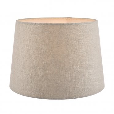 Laura Ashley Bacall Linen Empire Drum Shade Silver 30cm/12 inch