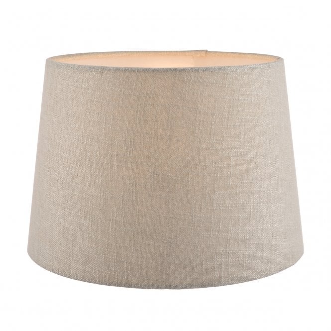 Laura Ashley  Bacall Linen Empire Drum Shade Silver 35cm/14 inch