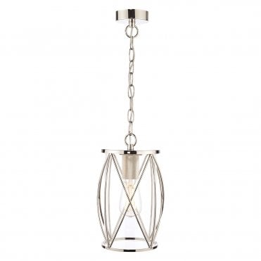 Laura Ashley Laura Ashley Beckworth Lantern Polished Nickel Glass