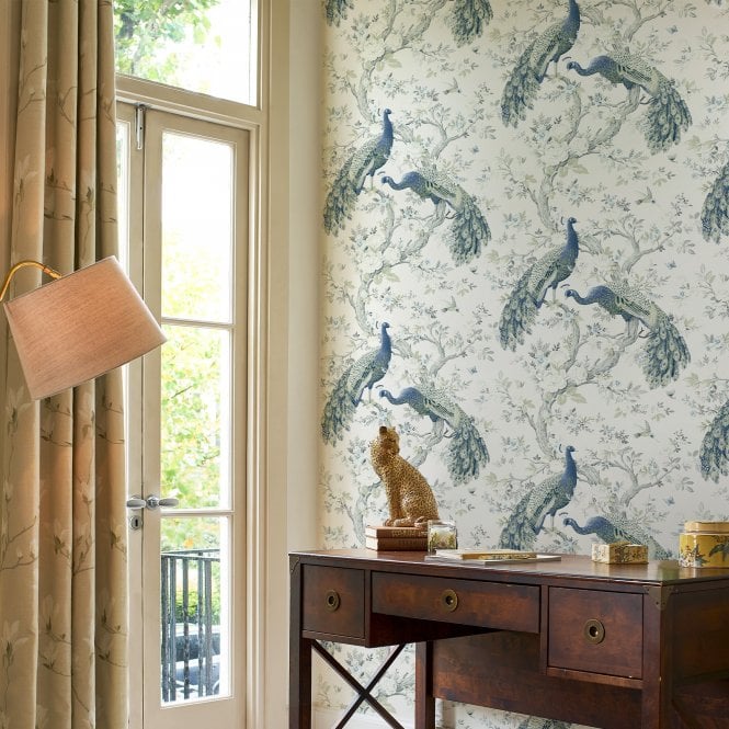 Laura Ashley  Belvedere Midnight Wallpaper 113397