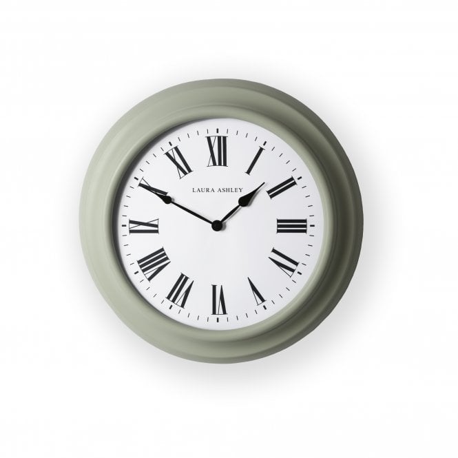 Laura Ashley  Brookvale Large Station Clock Sage Leaf Green 115788