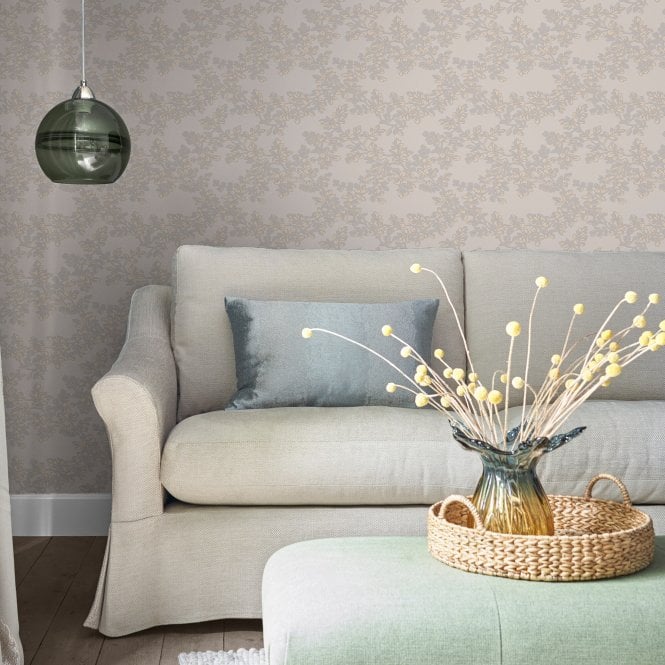 Laura Ashley  Burnham Dove Grey Wallpaper 114903