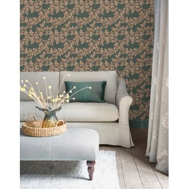 Laura Ashley Burnham Fern Wallpaper 114902