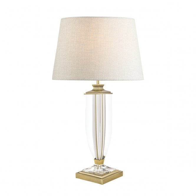 Laura Ashley  Carson Large Table Lamp Antique Brass & Crystal Base Only